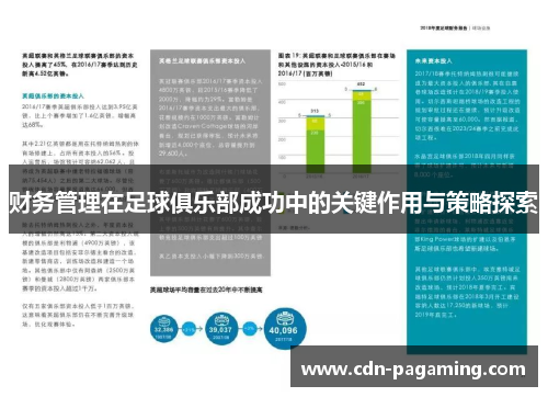 财务管理在足球俱乐部成功中的关键作用与策略探索