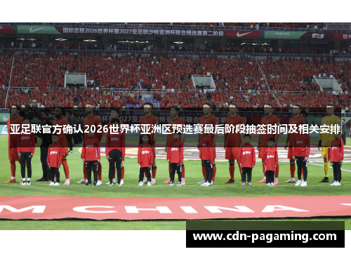 亚足联官方确认2026世界杯亚洲区预选赛最后阶段抽签时间及相关安排