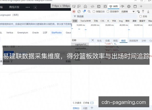 易建联数据采集维度，得分篮板效率与出场时间追踪